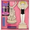 Decorate-your-own Wooden Magnetic Ballerina Fashions