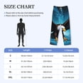 thumbnail image 4 of Lsque Night Sky Forest Bald Eagle Print Men's Pajama Pants, Lounge Pant - Comfortable Home Wear,Elastic Waistband, Stylish Design-Large, 4 of 9