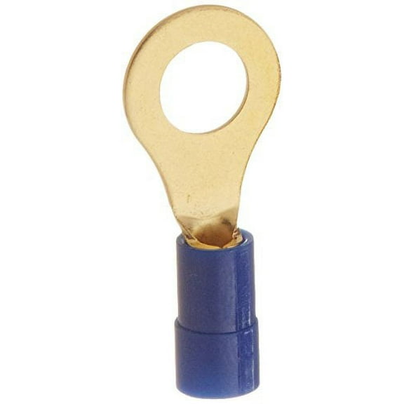 Dorman 84523 Blue 1/4" 16-14 Gauge Gold Plated Ring Terminal