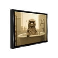 thumbnail image 4 of Stupell Industries Cool Cat in Bathtub Animals & Insects Painting Black Floater Framed Canvas Art Print Wall Art, 31 x 25, 4 of 10
