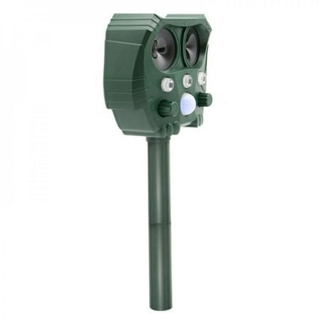 

Clearance Sale Waterproof Motion Sensor Ultrasonic Animal Repeller Solar Powered for Bat Mouse Squirrels Racoon Groundhog Outdoor & Yard