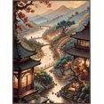 thumbnail image 1 of Kit de Broderie Paysage Architecture Ancienne, Mosaïque, Décoration Complète, 30*40cm, Cadre Non Inclus, 1 of 4