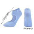 thumbnail image 4 of WMNTST Womens Socks With Grips Low Cut Hollow Yoga Sock Dancing Breathable Sport Exercise Workout Socks, 4 of 5