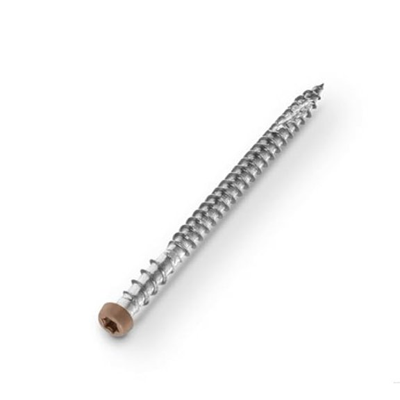 #10 x 2-1/2 in. Stainless Steel Star Drive Flat Undercut Composite Deck Screw (100-Pack) (Peruvian Teak)