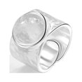 thumbnail image 3 of LAICAIW Handmade Hammered 925 Sterling Silver Rings Open Adjustable Wide Cuff Band Ring Thumb Rings for Women Men, 3 of 7