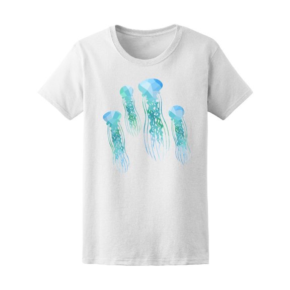 Blue Green Jellyfish Geometric Tee Men's -Image by Shutterstock