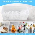 thumbnail image 2 of SUPTREE Silicone Ice Cube Trays for Freezer with Lids and Bin 4 Pack Mini Ice Cubes Molds for Whiskey Coffee Juice, 2 of 7
