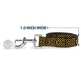 thumbnail image 5 of Buckle-Down Pet Leash, Dog Leash, Square Target Gold Black, 4 Feet Long 1.0 Inch Wide, 5 of 6