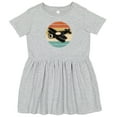 thumbnail image 3 of Inktastic Vintage Airplane Retro Sunset Girls Toddler Dress, 3 of 5