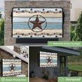 thumbnail image 2 of Outdoor TV Cover 52 to 55 Inches, Texas Star Countryside Star Farmhouse Wood Grain Waterproof and Weatherproof TV Cover with Remote Control Pocket, Flat Screen TV Cover Protector for Outside TV, 2 of 6