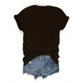 thumbnail image 2 of Black Oversized New York City Graphic Print T-Shirt | Short Sleeve Crew Neck Casual Top for Women | Vibrant Cityscape Design, 2 of 6