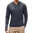 thumbnail image 6 of FNFYFH Men's UPF 50+ Sun Protection Shirts Lightweight Full Zip Hoodie Jacket Long Sleeve Rash Guard Quick Dry Fishing Hiking Performance Shirt, 6 of 8