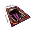 thumbnail image 3 of Zynviq Mouth Area Rugs Halloween 15.7" X 23.6" Throw Rug Polyester Washable Rectangular Multicolor Small Rug for Kitchen, 3 of 6