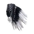 thumbnail image 3 of Sombrero indio con plumas, tocado versátil para hombres y mujeres, accesorio único para el rendimiento. Pluma blanca, 3 of 9
