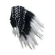 thumbnail image 3 of Sombrero de jefe indio, tocado de plumas, accesorio de disfraz, tocado para cosplay Pluma blanca, 3 of 9