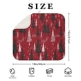 thumbnail image 4 of Red Christmas Tree and Snow Pattern Dish Drying Mat for Kitchen 1 Pack, Ultra Absorbent Microfiber Dishes Drainer Mats,16x18in(41x46cm), 4 of 6