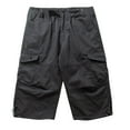 thumbnail image 2 of Honeeladyy Men's Casual Pure Color Outdoors Pocket Beach Work Trouser Cargo Shorts Pant Men Swimwear Bathing Suits, 2 of 4