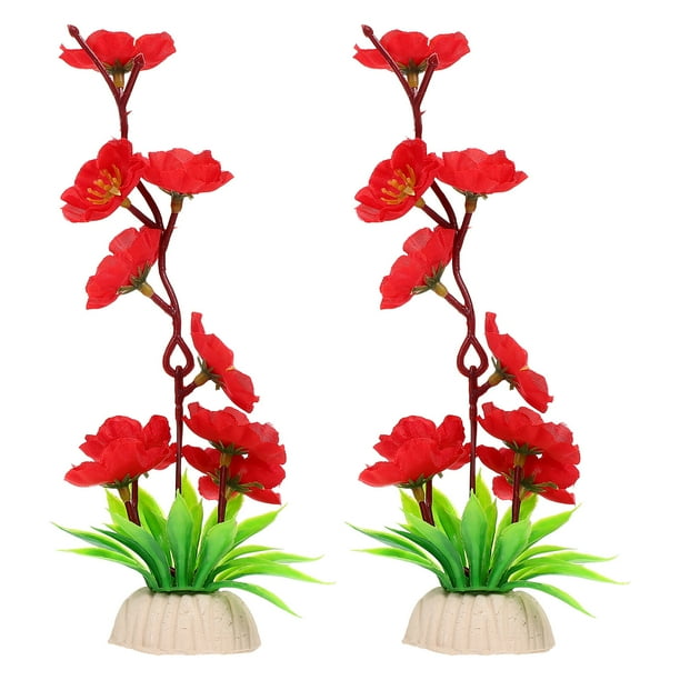 2pcs Flor artificial Sushi Decoración de placas Flower Flower Flower Sashimi Decoración de placas