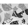 thumbnail image 5 of oneOone Velvet White Fabric Cat Craft Projects Decor Fabric Printed By The Yard 58 Inch Wide-276, 5 of 5