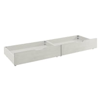 Westwood Design Olivia Wood Storage Drawers in Brushed White (Set of 2)