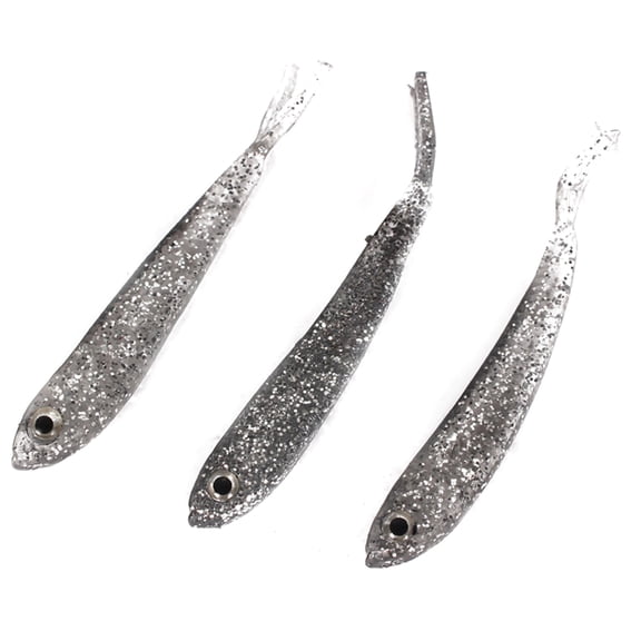 10PCS Fishing Lures Fork Tail Artificial Swimbait Soft Rubber Fishing Seawaters Baits for Bass Fishing Easy to Use