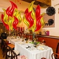 thumbnail image 5 of 20 globos de fuego de 24 pulgadas, decoraciones para fiesta de cumpleaños de bombero, suministros de fiesta de cumpleaños para camión de bomberos, fogata falsa para caza, 5 of 5
