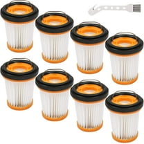 8 Pack WV201 Vacuum Filters Replacement for Shark Wandvac ION W1 S87 Cordless Handheld Vacuum WV200, WV205, WV220, Compare to Part #XHFWV200