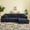 Dark Blue, variant on Sailvan Chenille L-Shape Luxury Sectional Oversized Sofa, Comfy Sleeper Couch, No Assembly Required