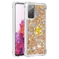 thumbnail image 2 of Funda para Samsung Galaxy S20 FE 4G/5G con Brillo Líquido Flotante, Purpurina, Parachoques y Anillo Giratorio Soporte, 2 of 5