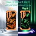 thumbnail image 2 of CASEFIV for Samsung Galaxy S26 Ultra Case,Glow in The Dark,Shockproof Protection Hard PC Soft Flexible TPU Bumper Drop Protective Protective Phone Cover Case for Galaxy S26 Ultra,Orange Butterfly, 2 of 7