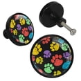 thumbnail image 2 of 4 Pcs Paw Knobs for Kitchen Cabinet Cupboard Dresser Bookcase Drawer Pulls Handles Round Home Decor, 2 of 5
