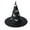 C, variant on PRETXORVE Halloween Black Witch Hat Witch Cap with Hook for Wearing can Also be Used for Halloween Yard Hanging Decoration