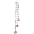 thumbnail image 4 of nipocaio Rhinestone Crystal Sets Necklace Earrings Pendant Silver Long Tassel, 4 of 4
