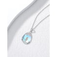 thumbnail image 6 of CACA LADY Father Daughter Necklace 925 Sterling Silver Daughter Necklace from Dad Moonstone Birthday Mother's Day Jewelry, 6 of 6