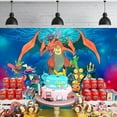 thumbnail image 4 of Pokemon Happy Birthday Anime Cartoon Theme Backdrops Banner Birthday Party Decor Supplies,5.9x3.6ft, 4 of 4