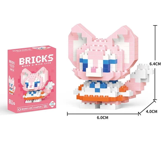 Sanrio-bloques de construcción de Hello Kitty para niños, juguetes de personajes de dibujos animados, melodía ensamblada, modelo de bloques de construcción, muñecas, regalos