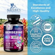 Berberine HCl Blend 1200mg Per Serving - Heart & Immune Support Supplement