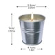 thumbnail image 3 of Fiudx Velas Repelentes de Mosquitos, Aceite de Citronela Natural, Protección Duradera, Diseño de Cubo de Hierro Pequeño, Aromaterapia para Dormir, Decoración para Camping de Verano, Paquete de 8, 5,3, 3 of 7