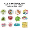 thumbnail image 2 of WIRESTER 48 Pcs Anxiety Sensory Stickers, Adhesive Calm Strips Textured Fidget Stickers for School & Office Supplies - Lovely, 2 of 6