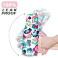 thumbnail image 6 of 40oz Fashion Leopard Pattern Stainless Steel Flip Straw Tumbler Spill Proof Travel Cup Double Wall Vacuum Insulated Coffee Mug with Top Handle, 6 of 6