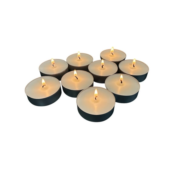 Stonebriar 40-Pack 9-Hour Mega Tealight Candles in Aluminum Cups – Unscented Long-Lasting Bulk Candles for Home, Wedding, Emergency Use