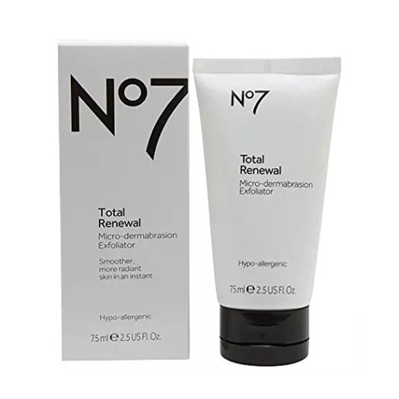 Exfoliator Boots No7 Total Renewal Microdermoabrasión, 75 ml, 2 unidades