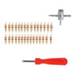 thumbnail image 4 of Kit de herramientas de reparación de válvula de neumático de coche, herramienta de extracción de vástago de válvula de neumático de cabezal simple y doble, 4 of 5