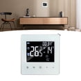 thumbnail image 1 of Electric Thermostat, Display Thermostat Easy Installation AC90-240V Programmable Accurate Temperature Control LCD Display  for Electric Floor Heating White With WiFi, 1 of 7