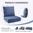 thumbnail image 7 of Unnifurnzi Patio Chair Cushions-22 x 24 x 6 Inch Outdoor Furniture Cushion with Water Resistant & Removable Cover Outdoor Chair Cushion for Outdoor Furniture Sofa Couch-Blue, 7 of 7