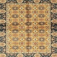 thumbnail image 1 of Ahgly Company Indoor Square Abstract Chrome Gold Yellow Abstract Area Rugs, 5' Square, 1 of 6
