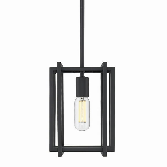 Golden Lighting Tribeca 1-light Pendant in Matte Black