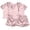 Pink, variant on Weebloom Pajama Set Women 2 Pack Pajamas Set Button Up Plus Size Casual Short Sleeve Tops And Shorts Home Wear Sleepwear Nightwear Pjs Loungewear Black M