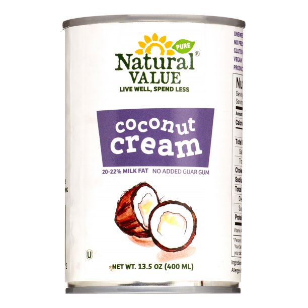 Natural Value Pure Coconut Cream, 13.5 Oz
