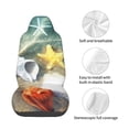 thumbnail image 4 of Honeii Seashell On The Beach Print Car Seat Cover,Car Interior Covers,Universal Fit Seat Protector, Compatible with Most Cars, SUVs, Trucks, and Vans, 4 of 5